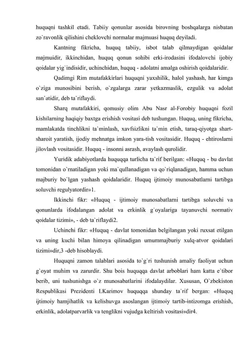 Huquq haqida ta`limot 3