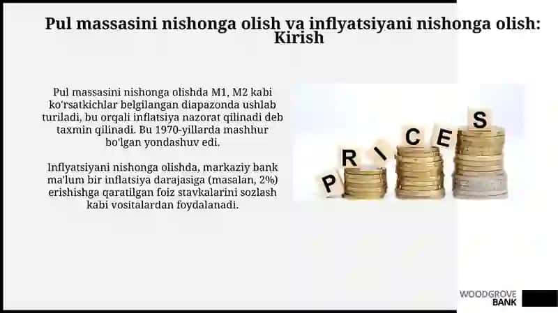 Pul massasini nishonga olish va inflyatsiyani nishonga olish 3
