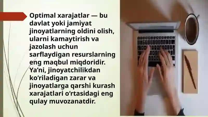 Jinoyatlarga qarshi kurashning optimal xarajatlari 3