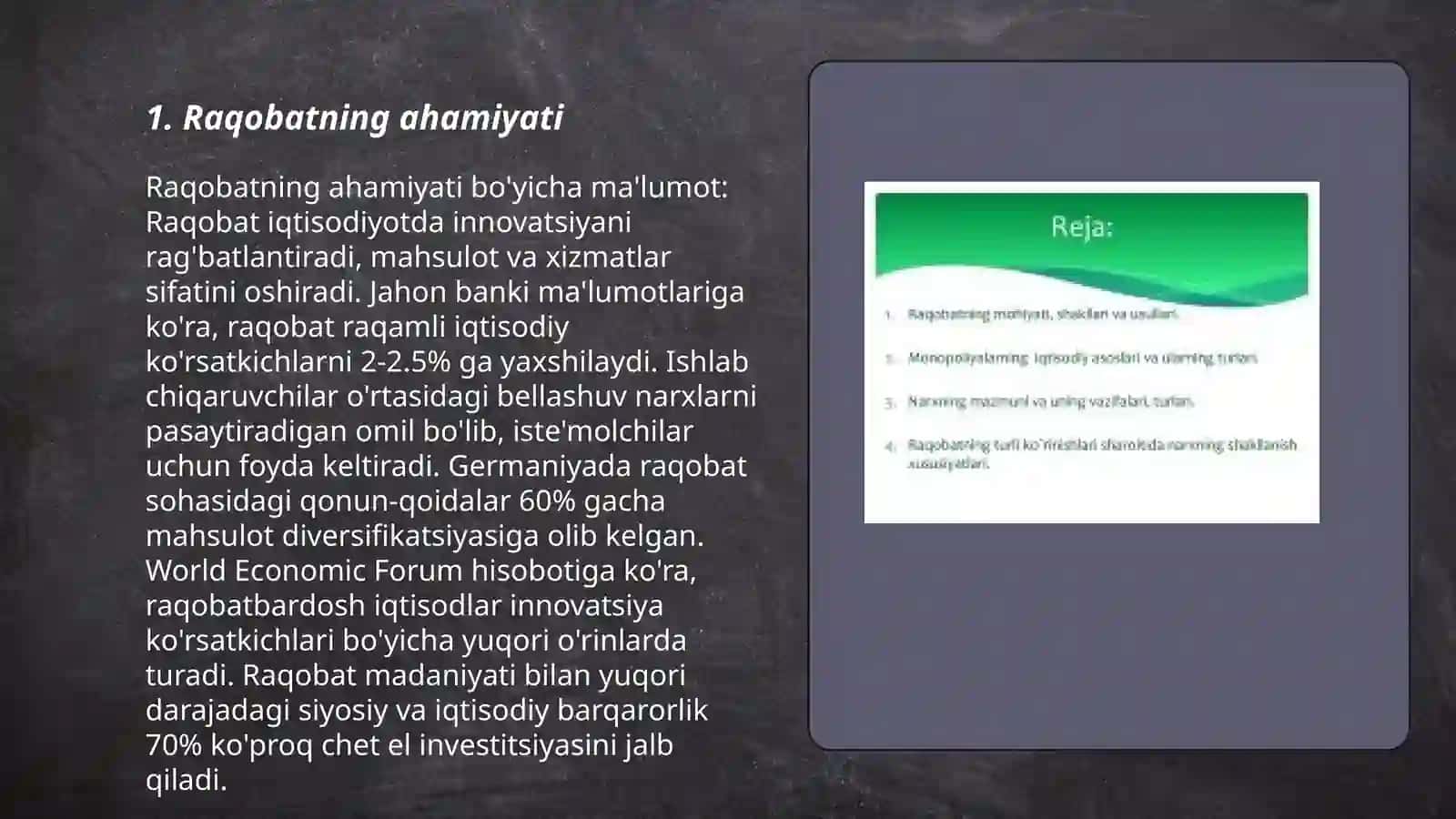 Raqobat va Yakka Hokimlik 3