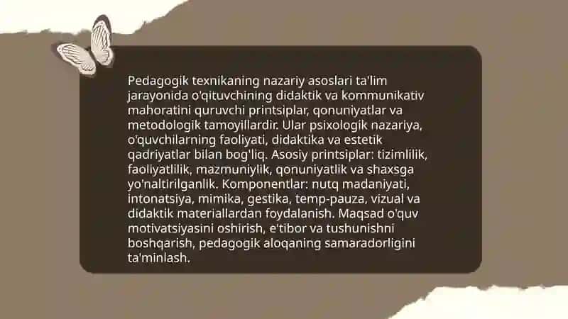 Pedagogik texnika va aktiyorlikka xos xususiyatlar 3