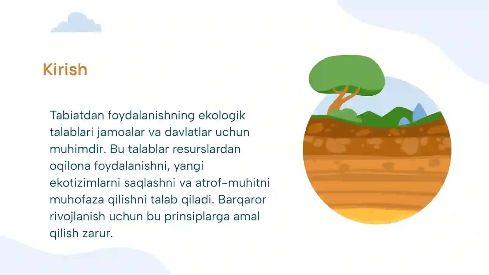Ekologik talablar 3