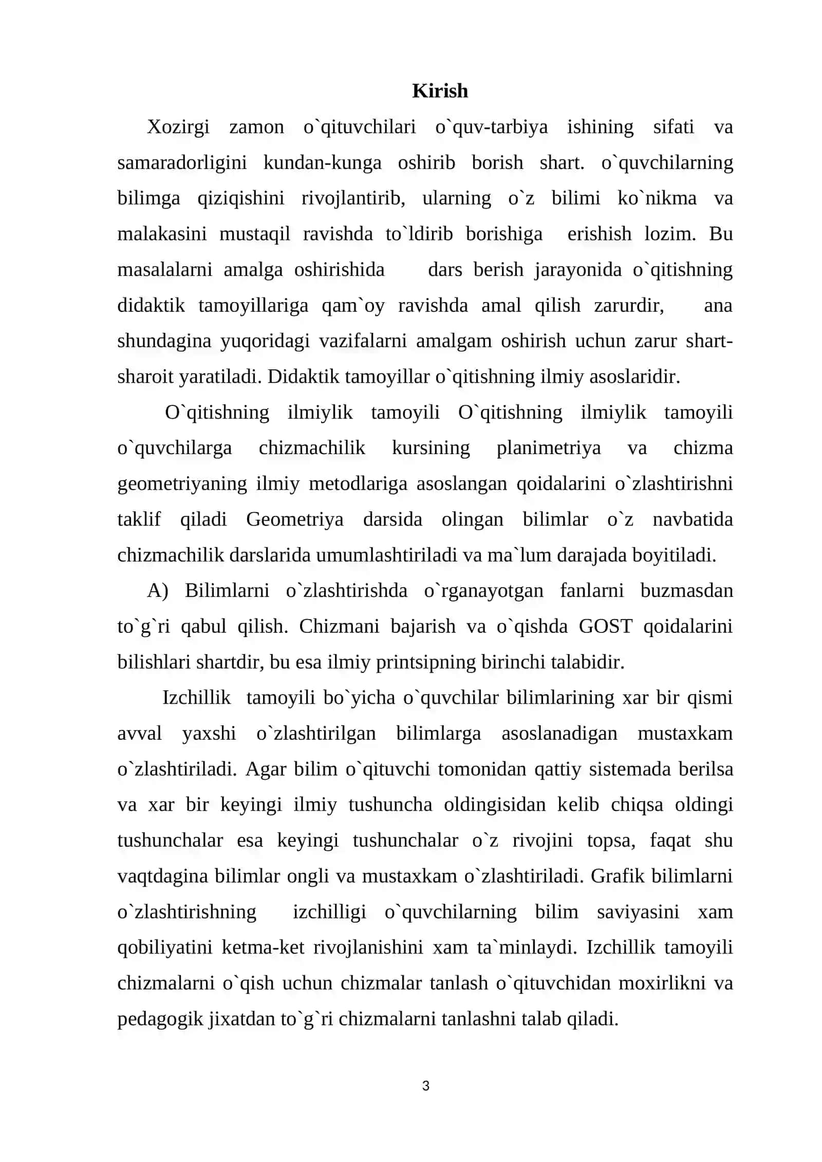 Chizmachilik fanining ahamiyati 3