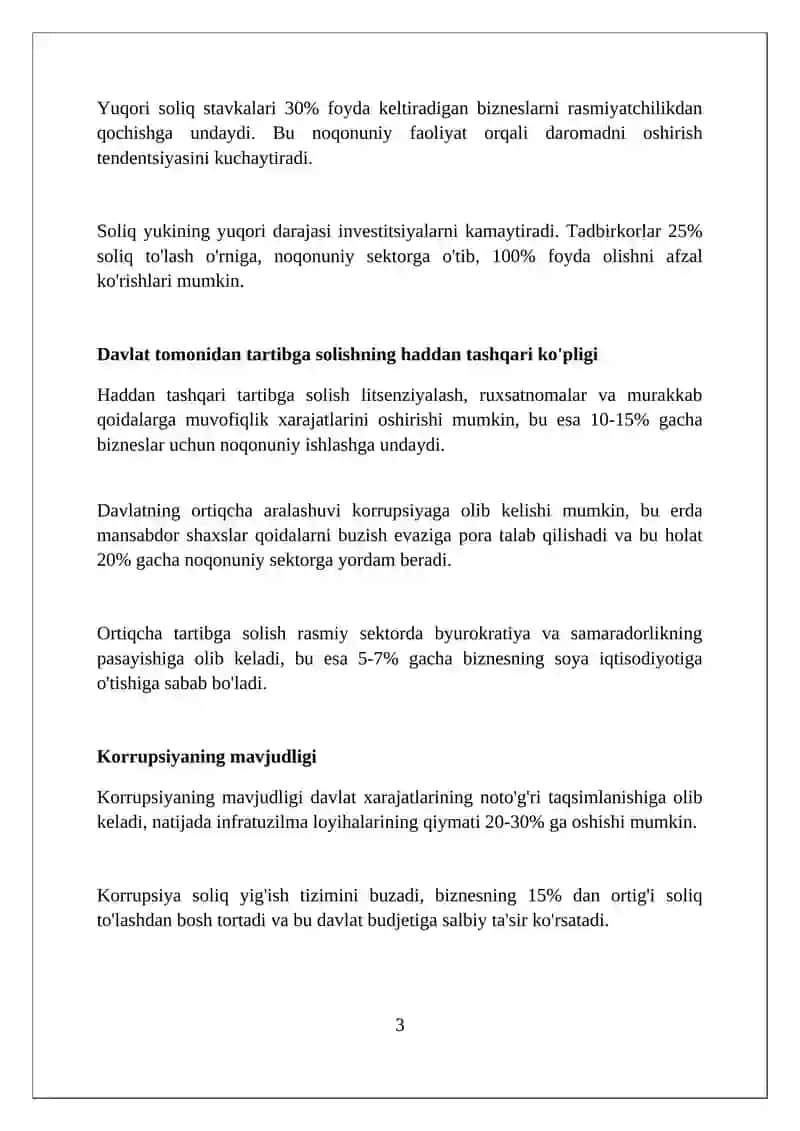 Hufyona iqtisodiyotning kelib chiqish sabablari 3