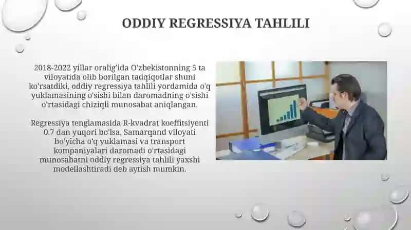 Axoli bandligi va daromadlarini ekonometrik taxlil qilish 3