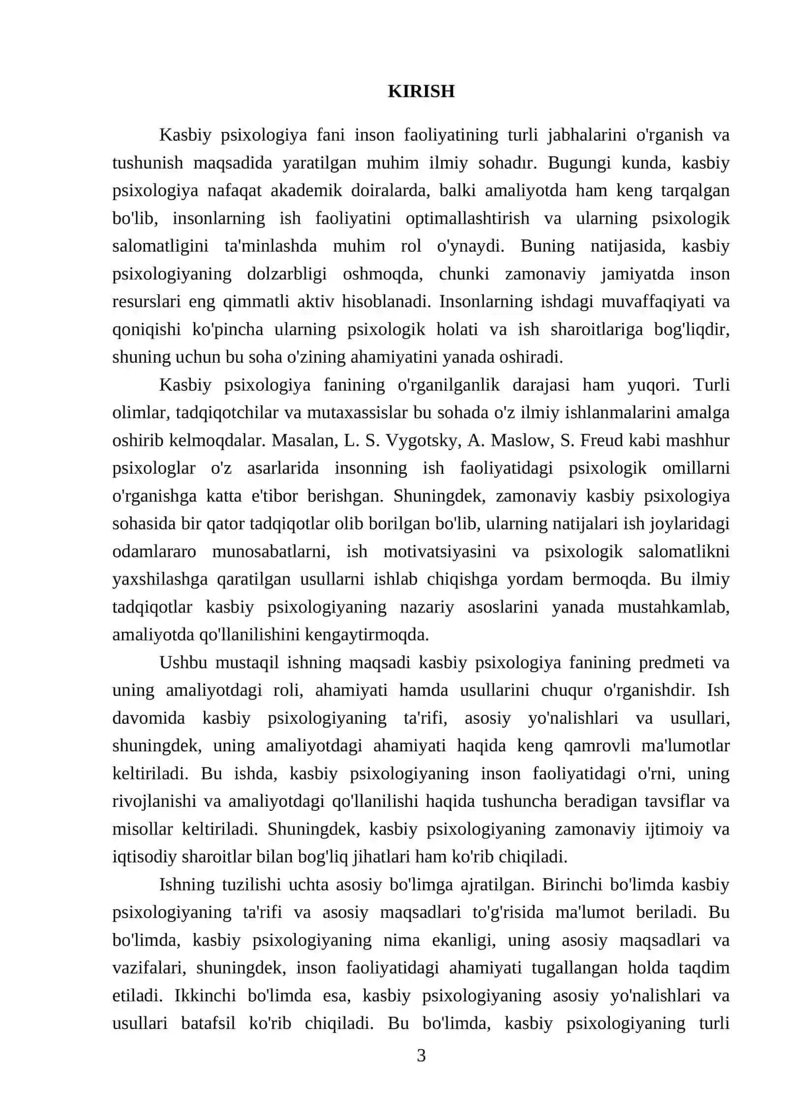 Kasbiy Psixologiya Fanining Predmeti 3