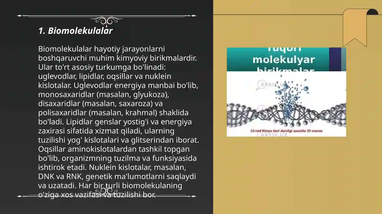Hayotning malekulyar asoslari 3