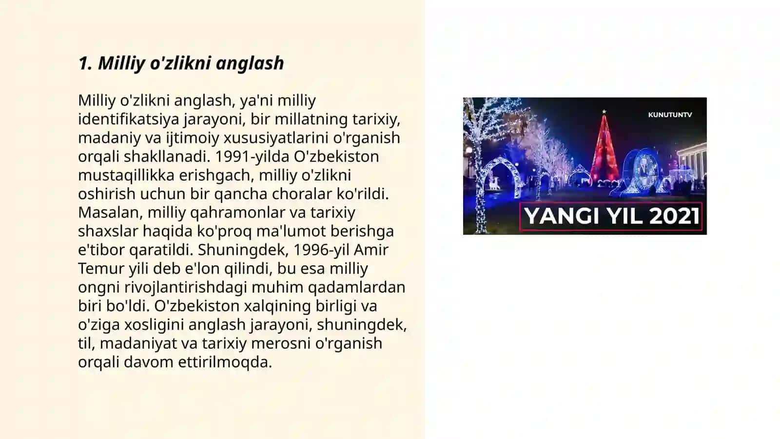 Yangi O'zbekistonda amalga oshirilayotgan ma'naviy o'zgarishlar 3