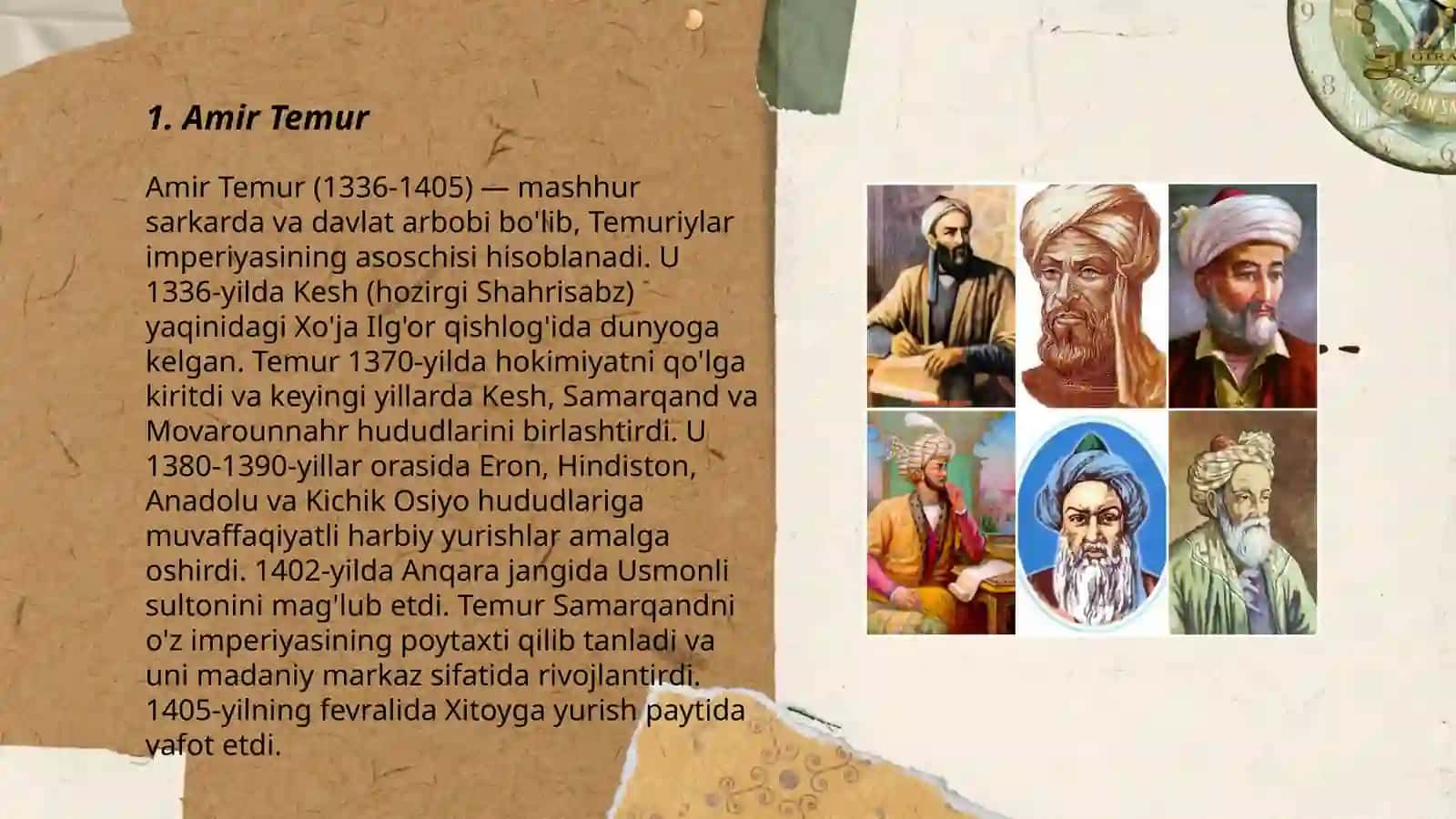 Mashhur tarixiy siymolar, xalq qahramonlari 3