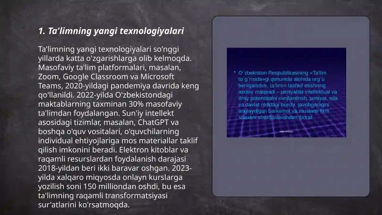 Taʼlim mazmunini yaratish 3