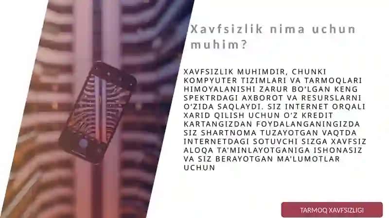 Tarmoqdagi asosiy tahdidlar 3