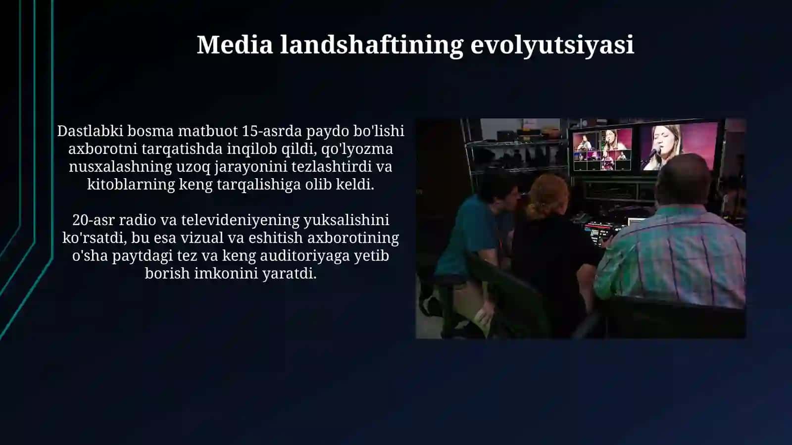 Jahon media va axborot makoni:manfaatlar,to'qnashuv muammolar, yechimlar 3