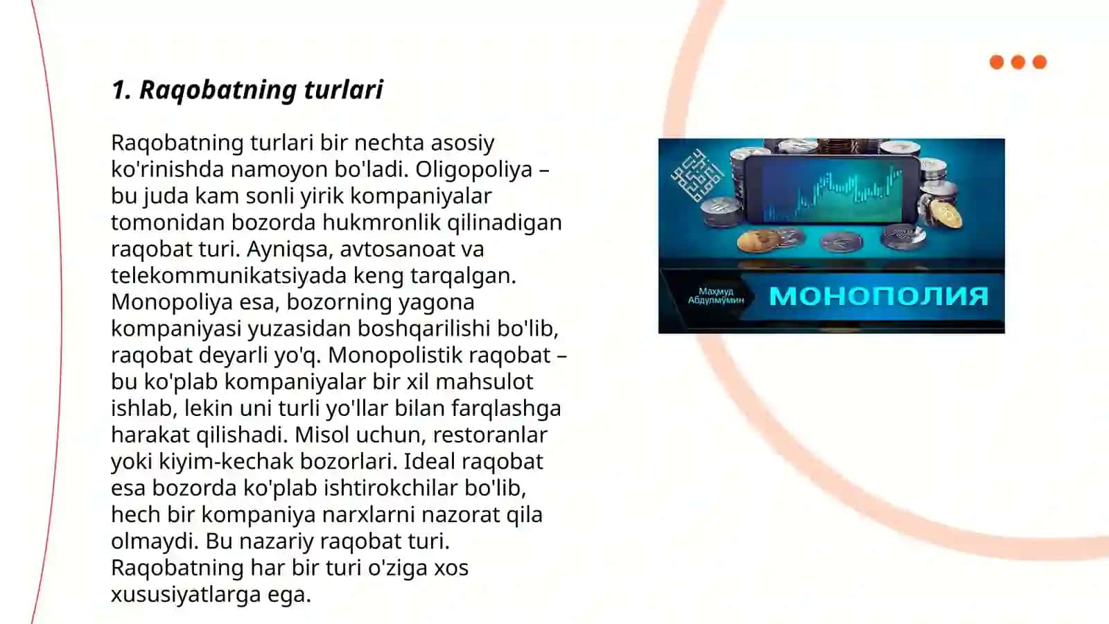 Raqobat va monopoliya 3