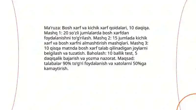 Imloviy savodxonlikni oshirish boʻyicha mashqlar ishlab chiqish 3