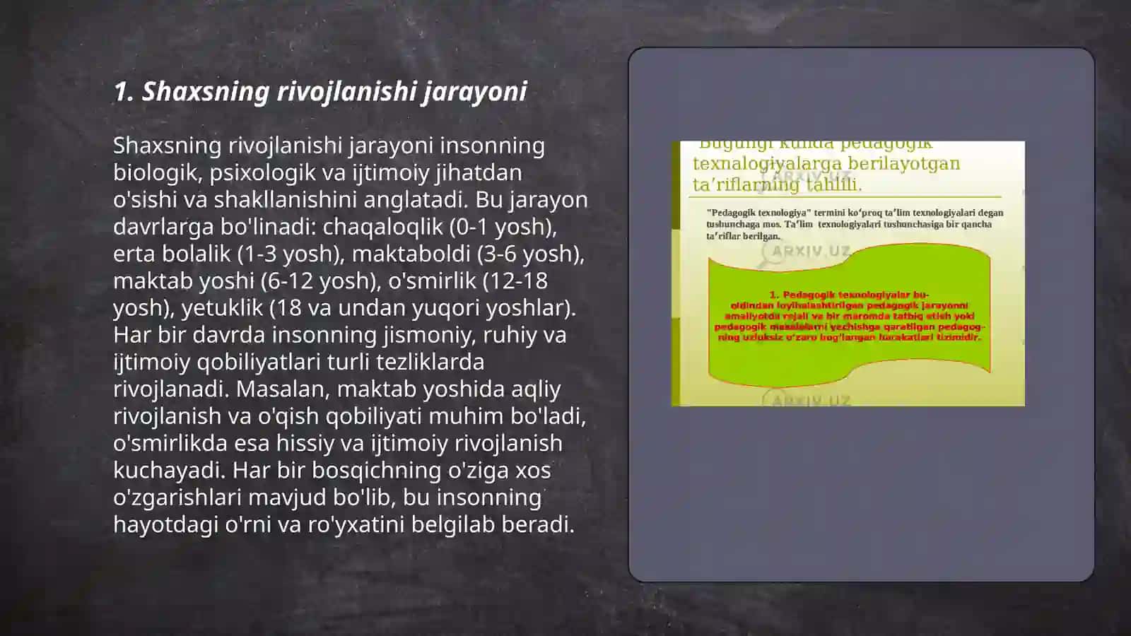Shaxsning rivojlanishi tarbiyasi va ijtimoiylashuvi tarbiya maqsadi va vazifalari 3