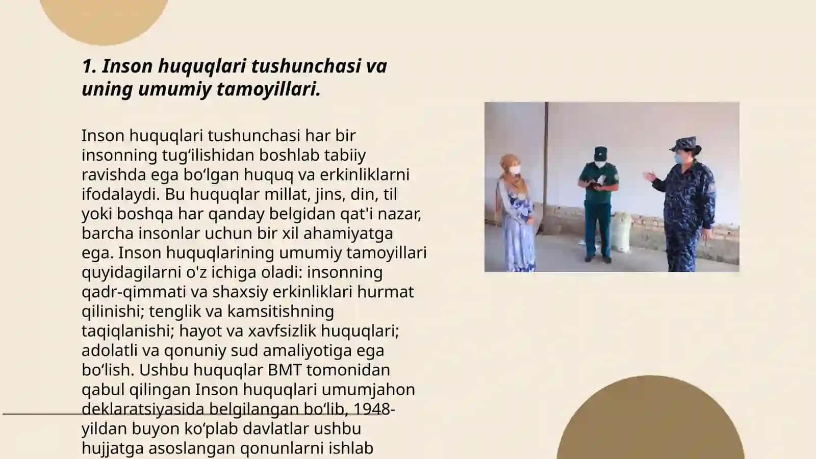 Inson huquqlari va erkinliklari kafolatining yaratilishi 3