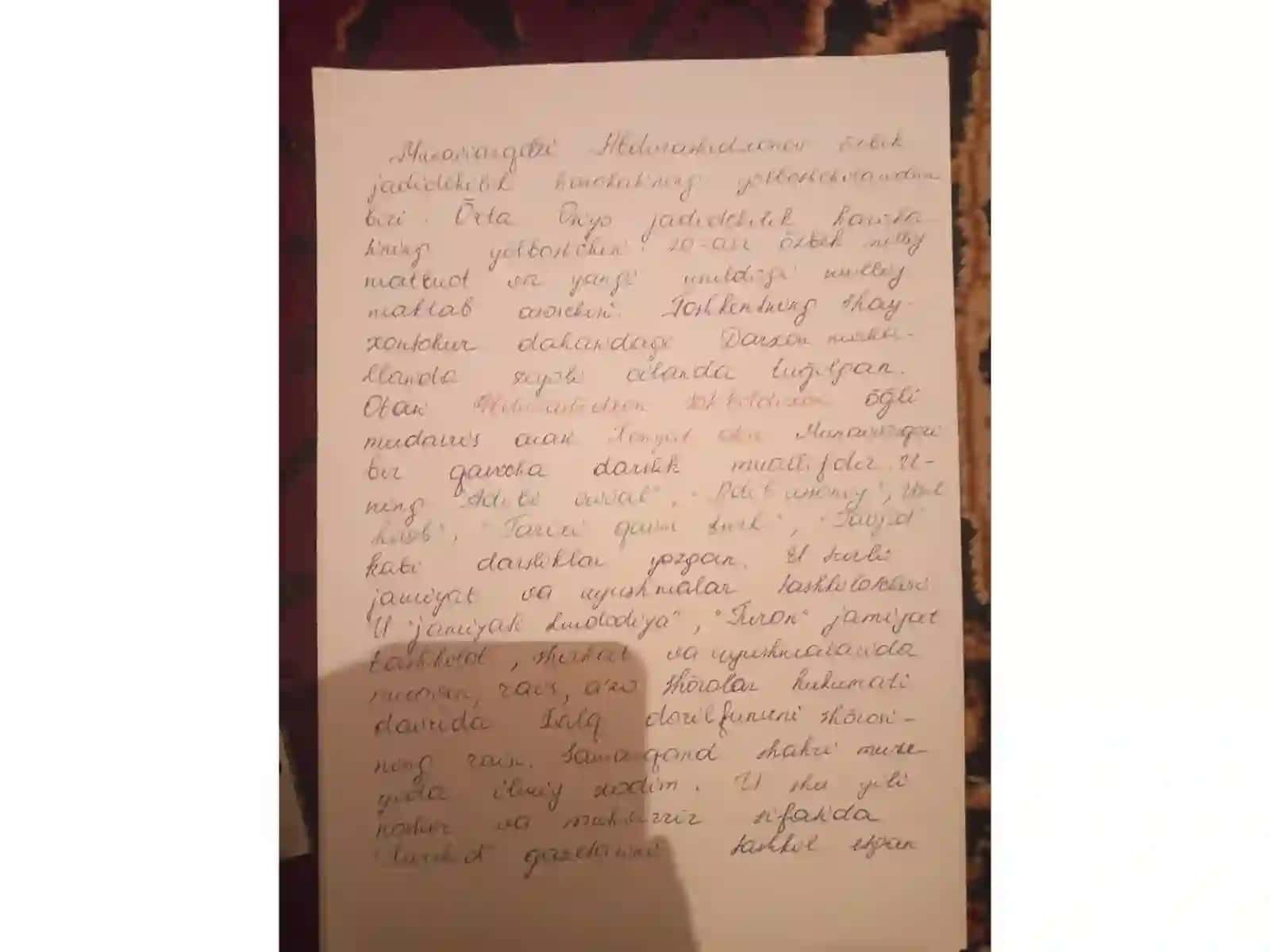O'zbek adabiyoti tarixi fanidan mustaqil ish. 303-gurux talabasi 3