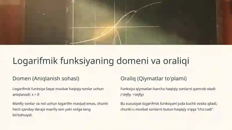 Logarifmik Funksiya va Uning Grafigi 3