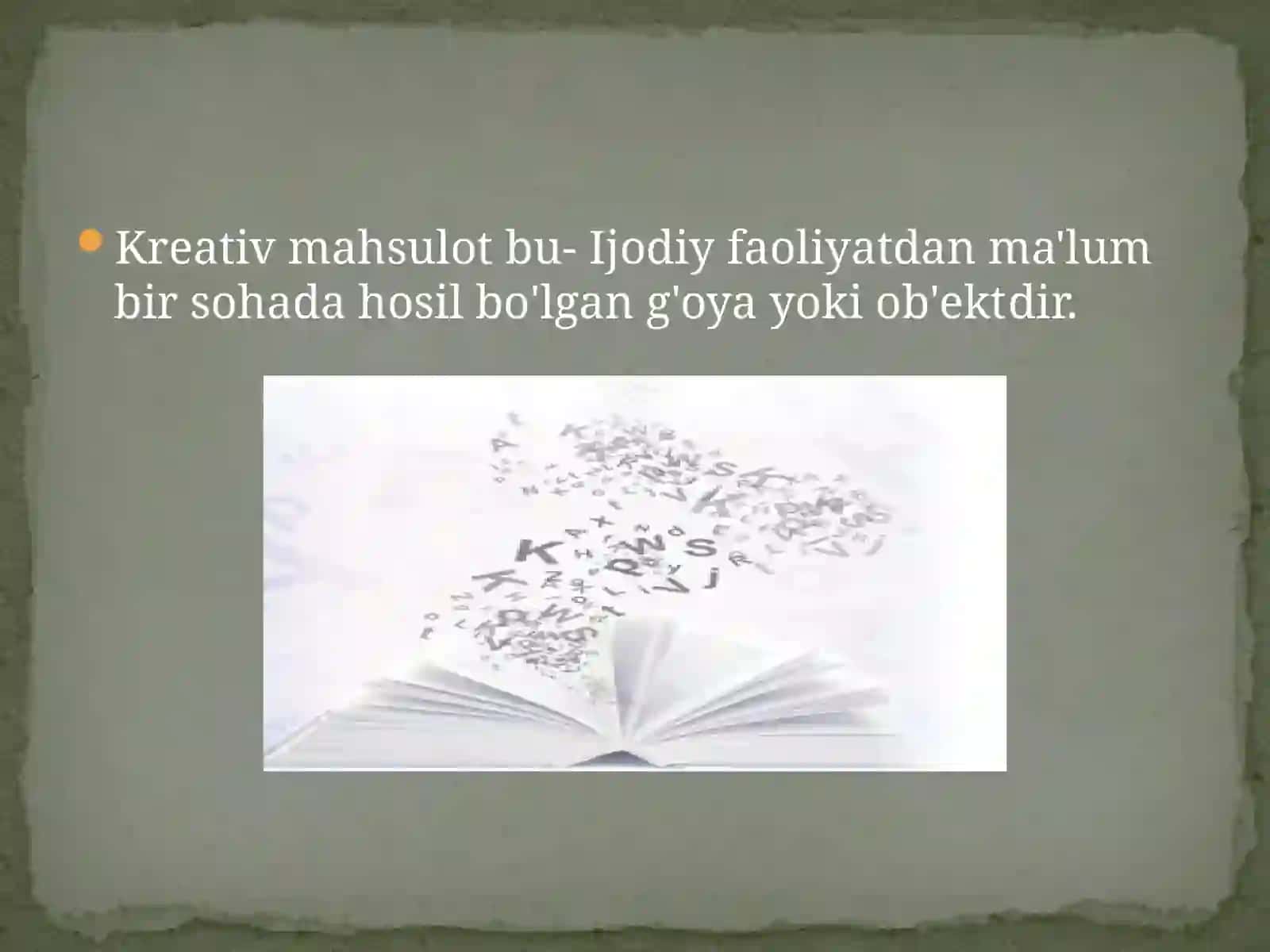 Kreativ mahsulot 3