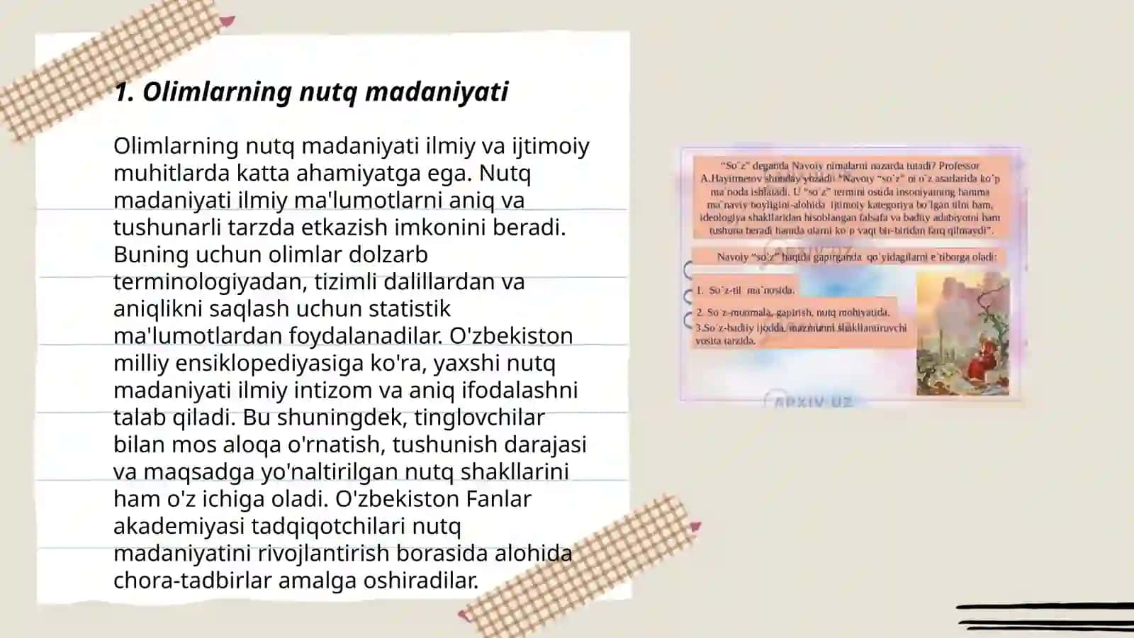 Kasbiy nutq madaniyati fanida Taqdimot tayyorlash va amaliyotlar 3