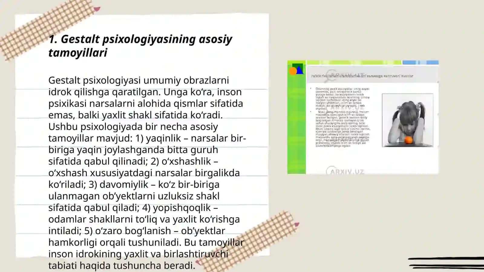 Gestalt psixologiyasining mazmun mohiyati 3