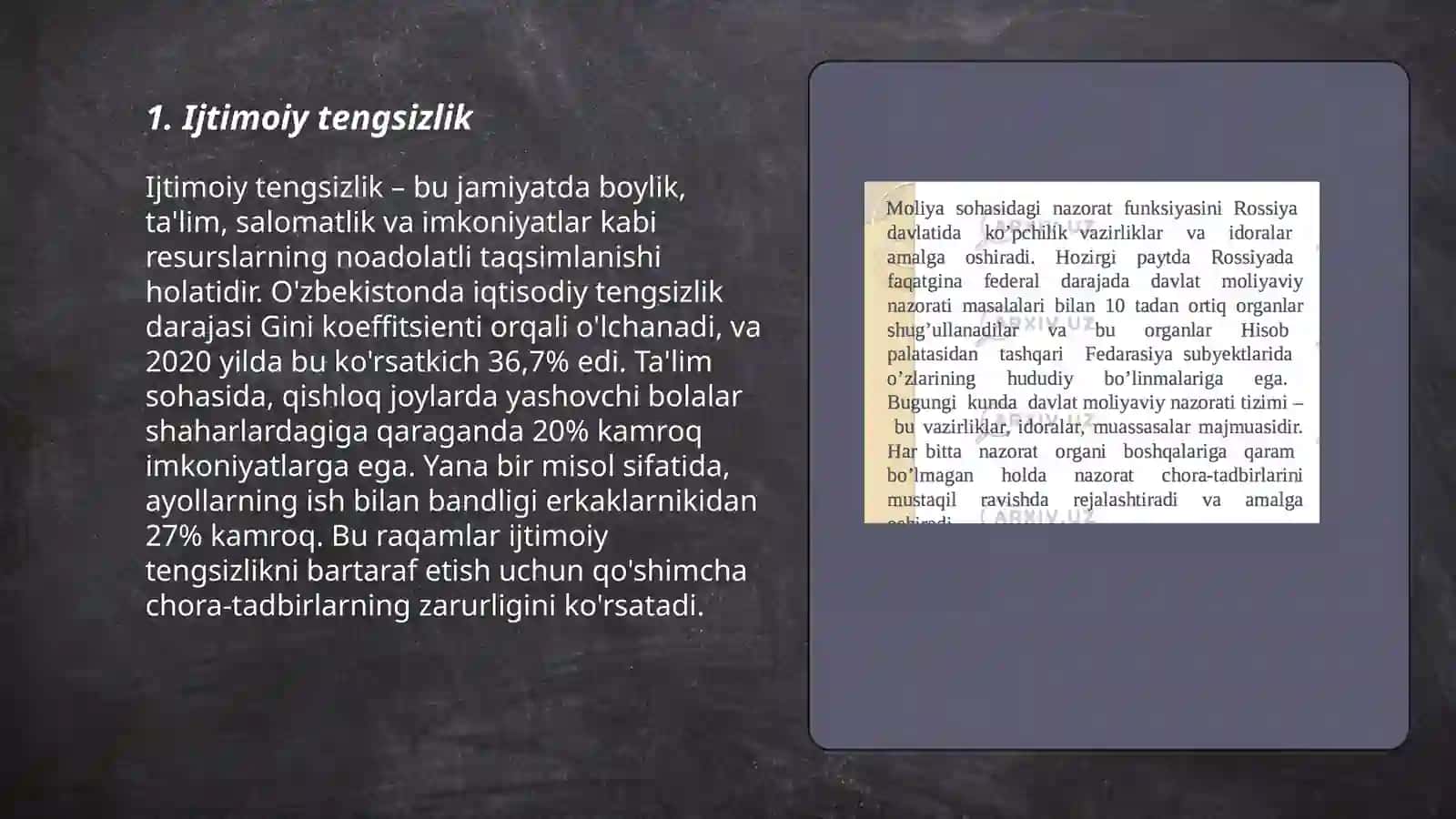 Rivojlangan mamlakatlarda mavjud QESlar 3