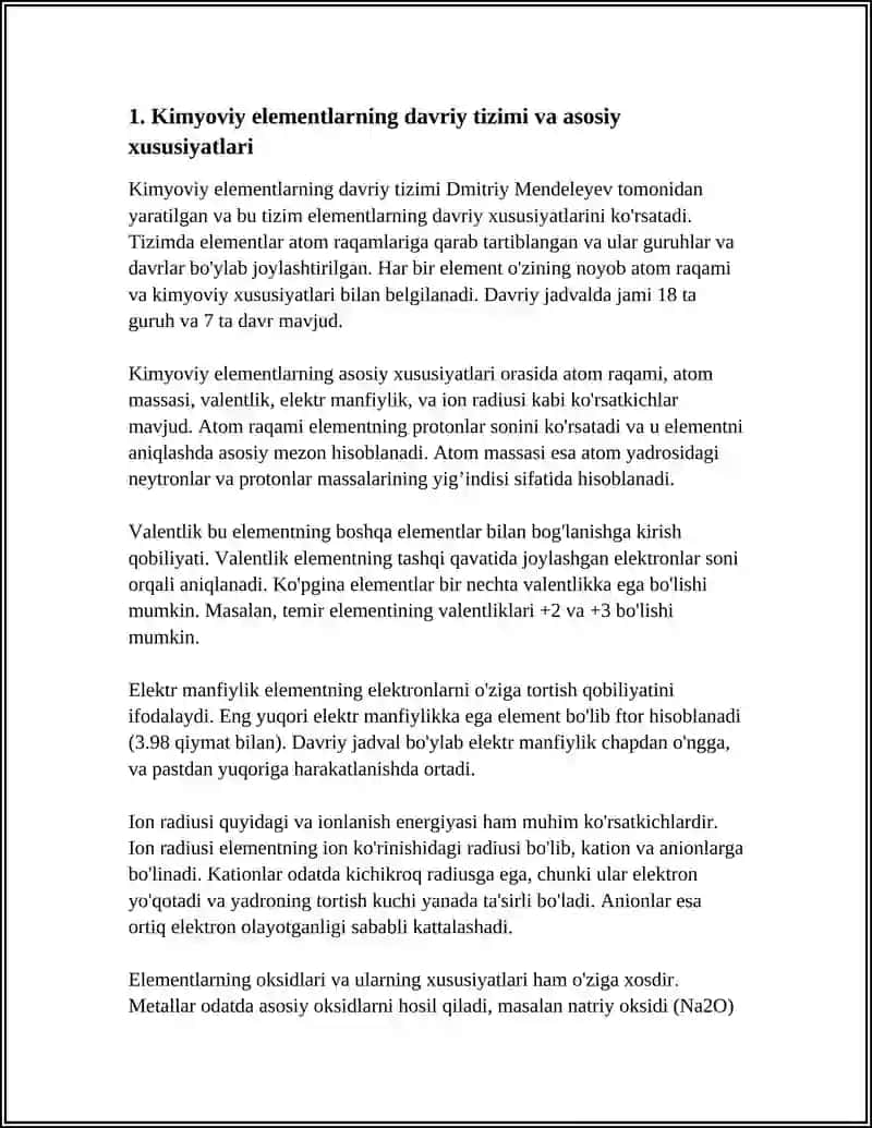 Kimyoviy elementlarning davriy tizimi va asosiy xususiyatlari 3