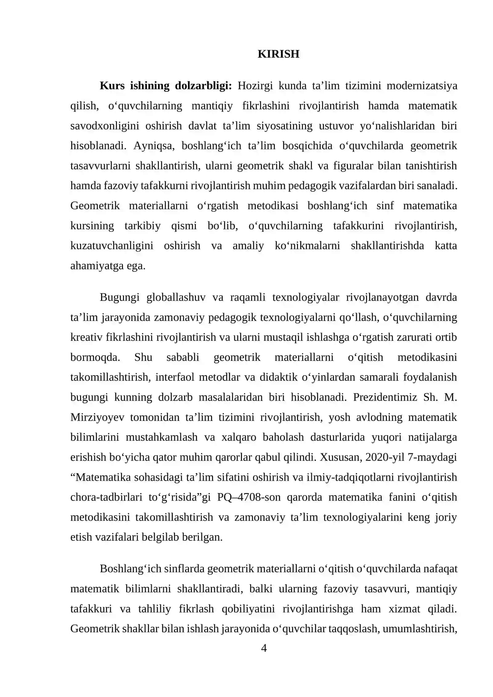 GEOMETRIK MATERIALLARNI O'RGATISH METODIKASI 3