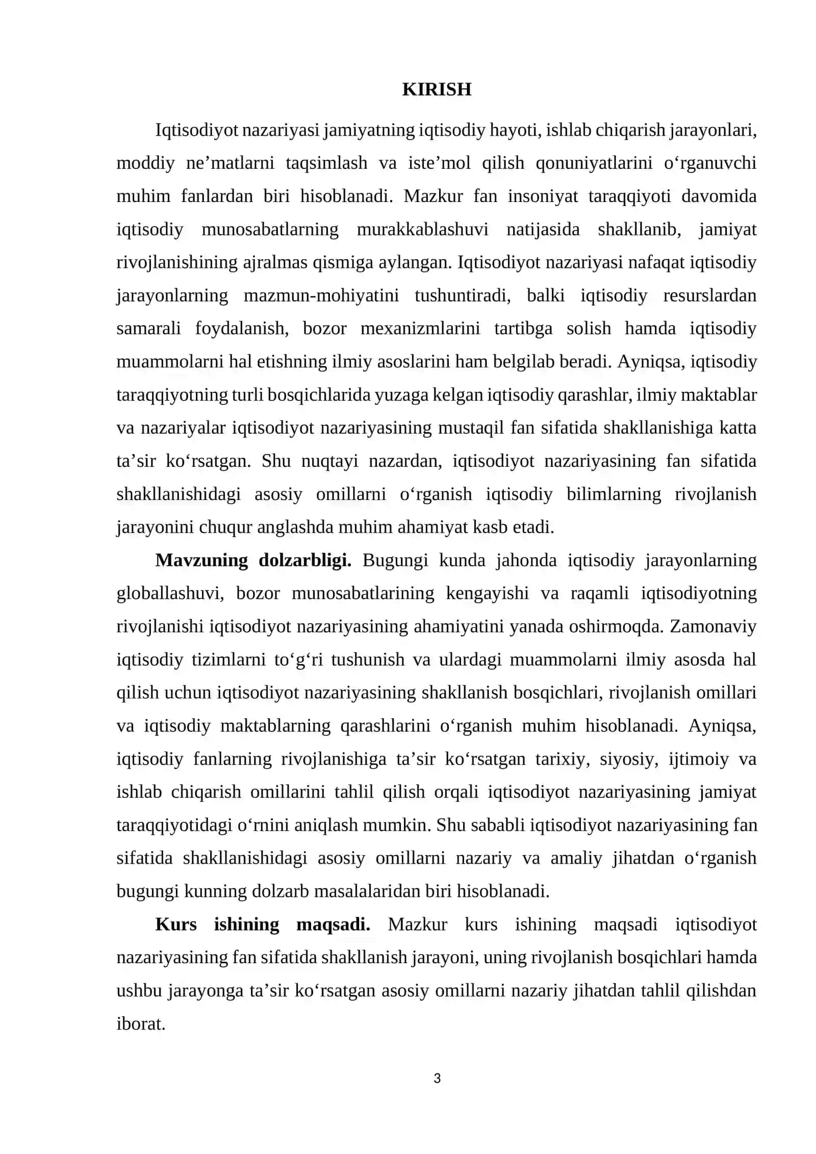 Iqtisodiyot nazariyasining fan sifatida shakllanishidagi asosiy omillar 3