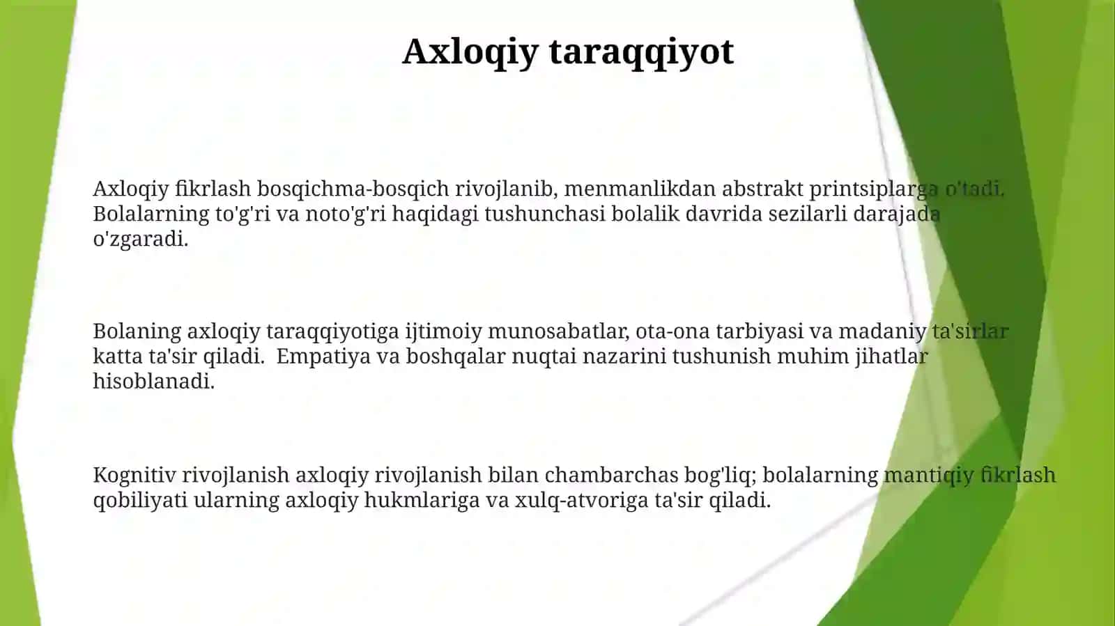 Maktabgacha yosh davrda psixik rivojlanish xususiyatlari 3