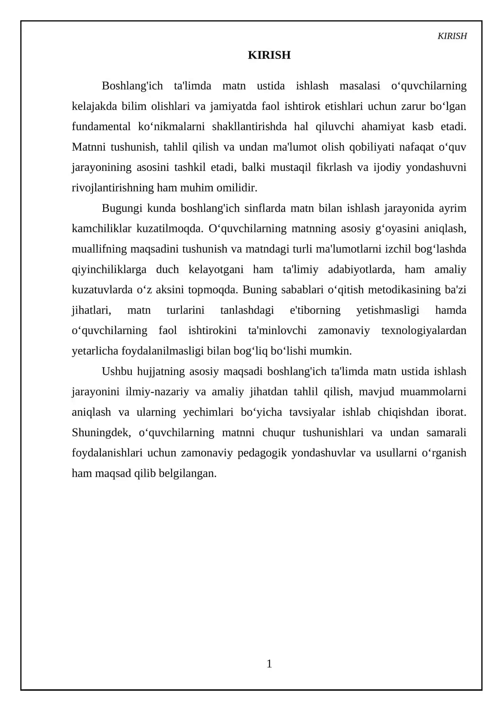 Boshlangich ta'limda matn ustida ishlash 3