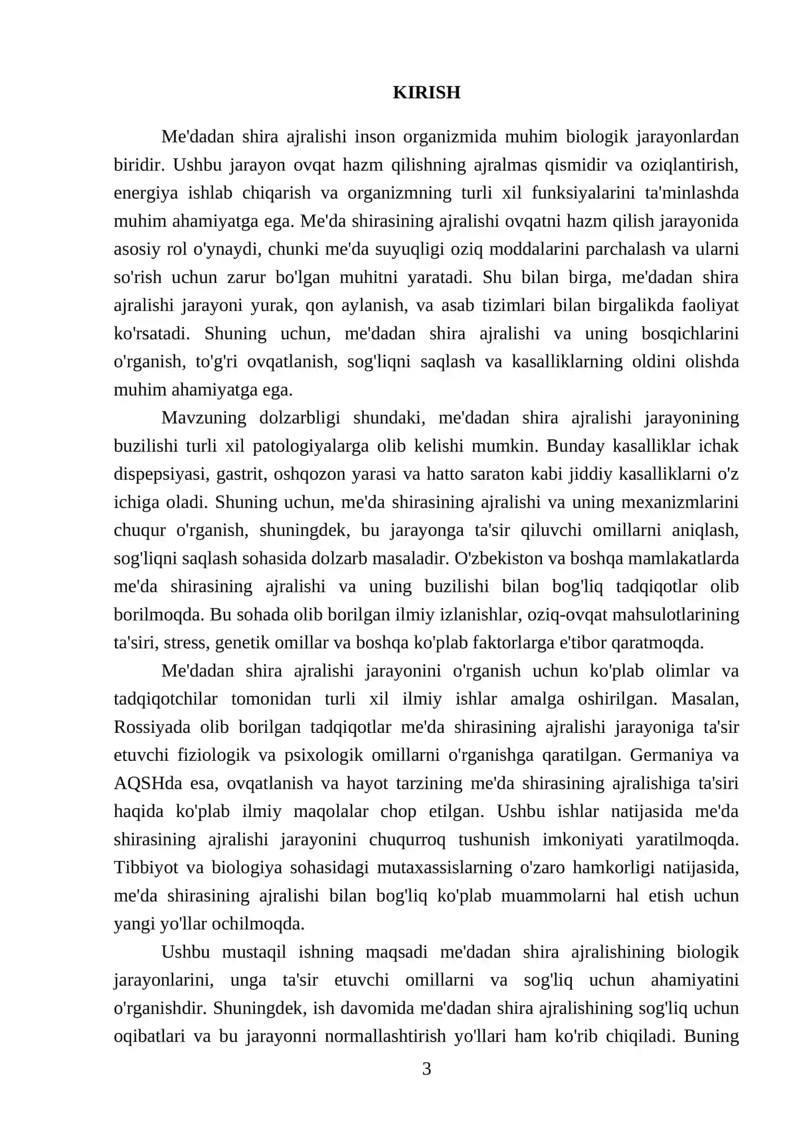 Me'dadan shira ajralishi va uning bosqichlari 3