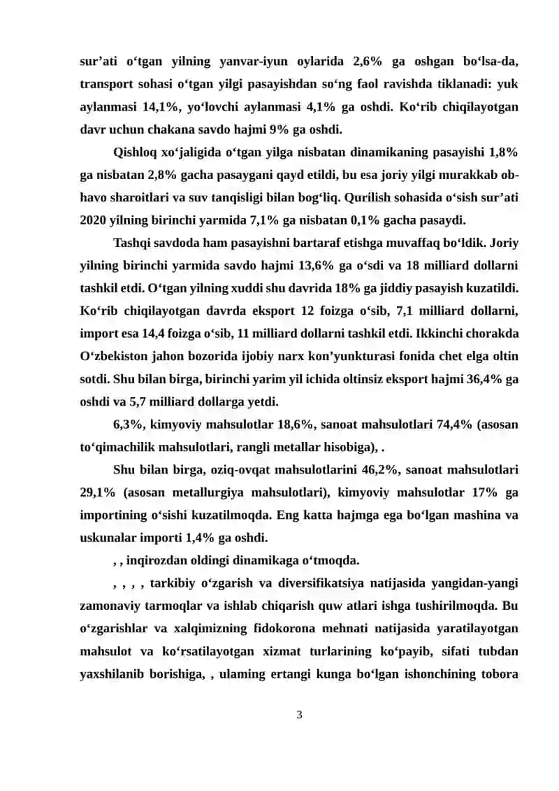 Xarajatlar va mahsulotning sig'imiyligi tahlili 3