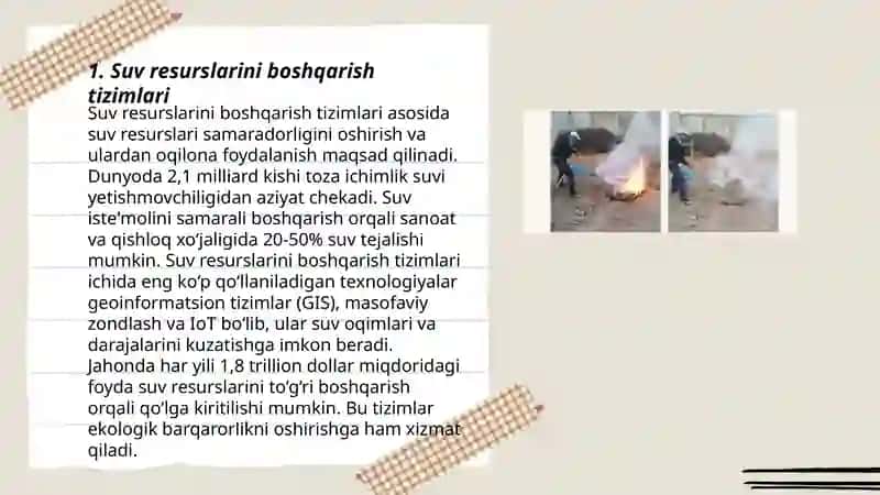 Suv resurslarini boshqarish tizimlari 3