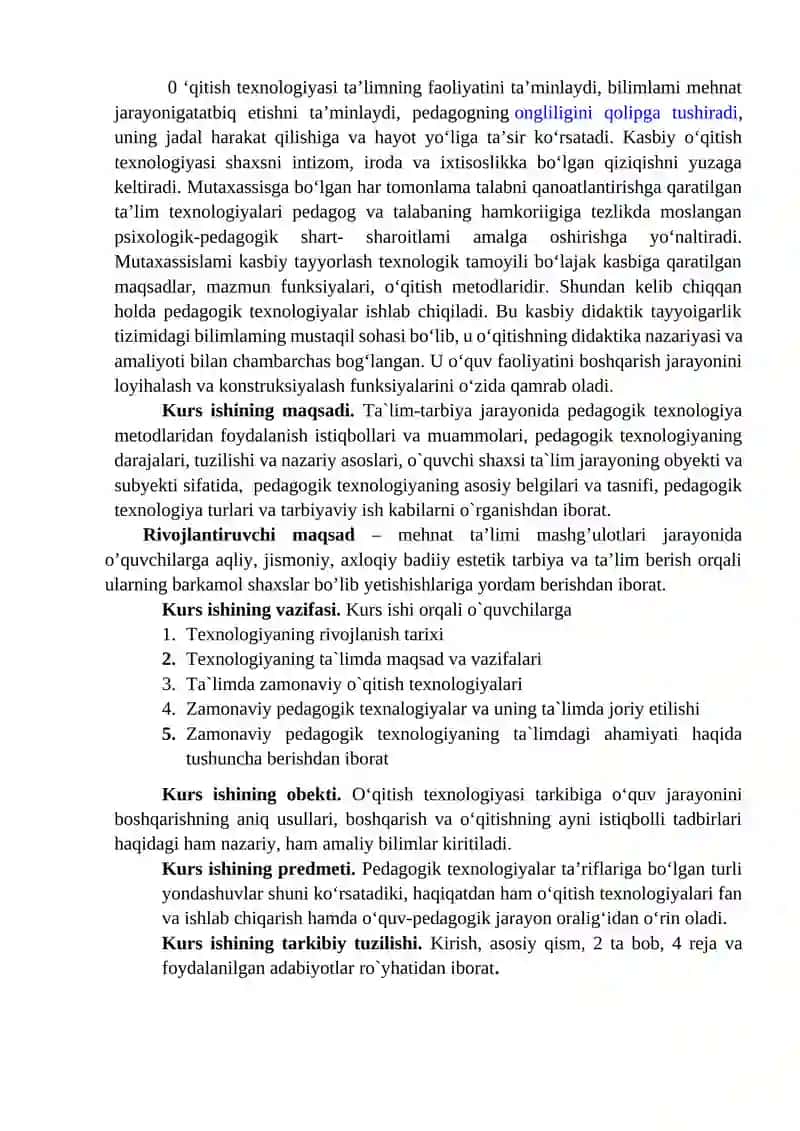 Texnologiya Tushunchasining Tarixiy Jarayoni va Uni Ta`limga Moslashtirish Tushunchasi 3