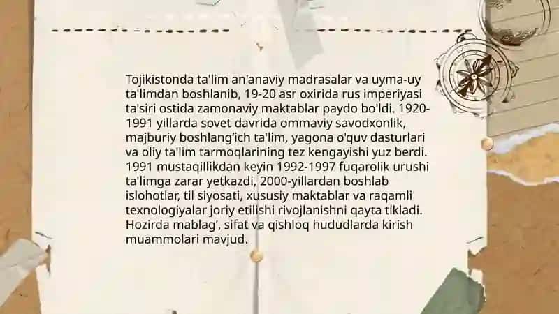 Tojikiston talim tizimi 3