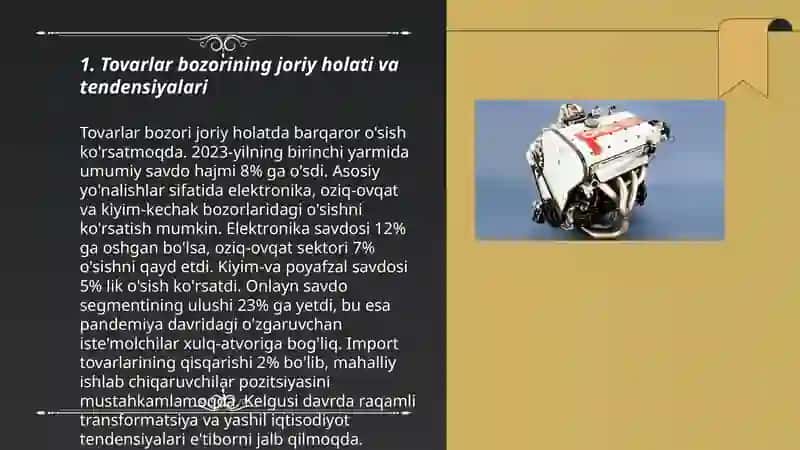 Tovarlar bozori konyunktura o'zgarishlarini hisobga olgan holda iqtisodiy tahlilni amalga oshirish va asosiy ko'rsatkichlarni prognozlash. 3