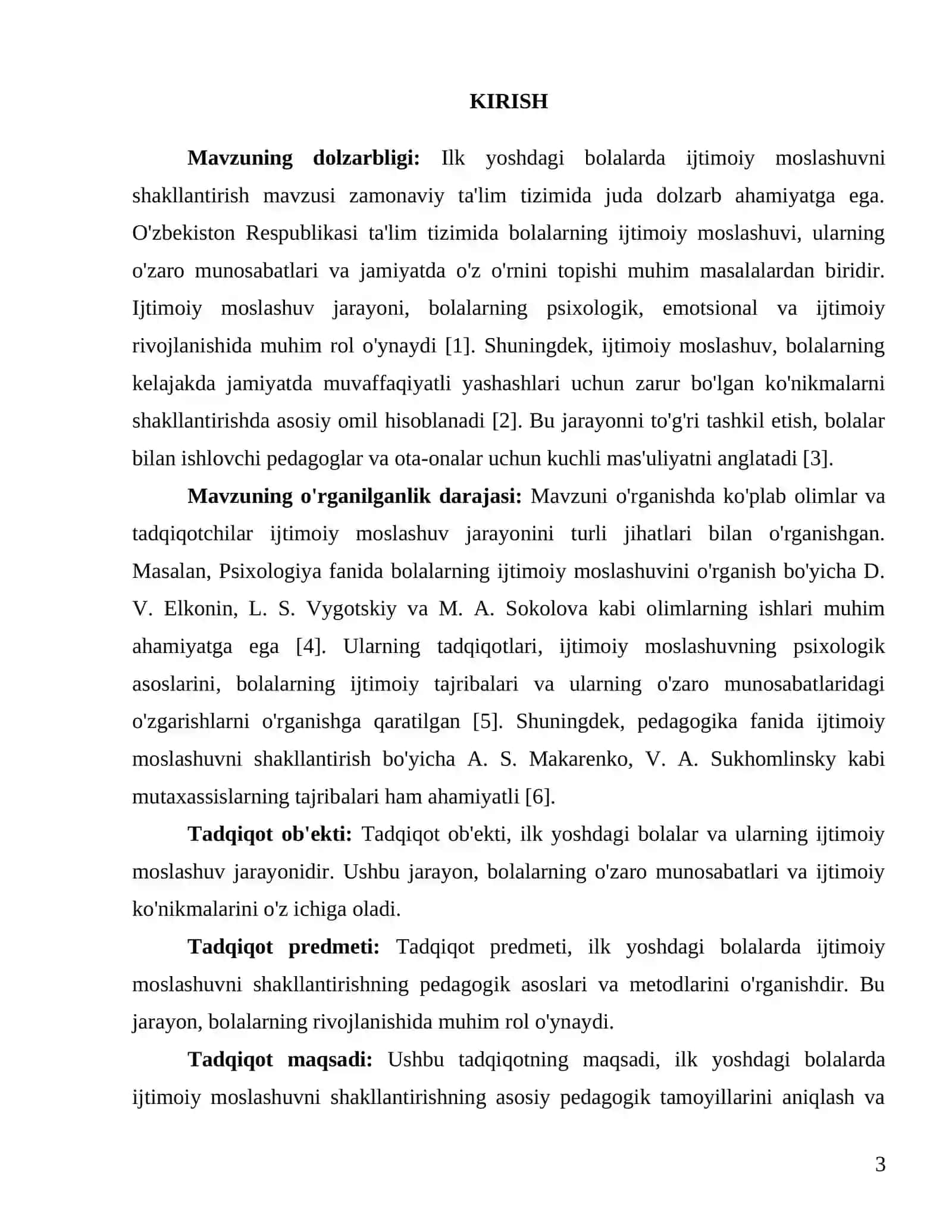 Ilk yoshdagi bolalarda ijtimoiy moslashuvni shakllantirishning pedagogik asoslari 3