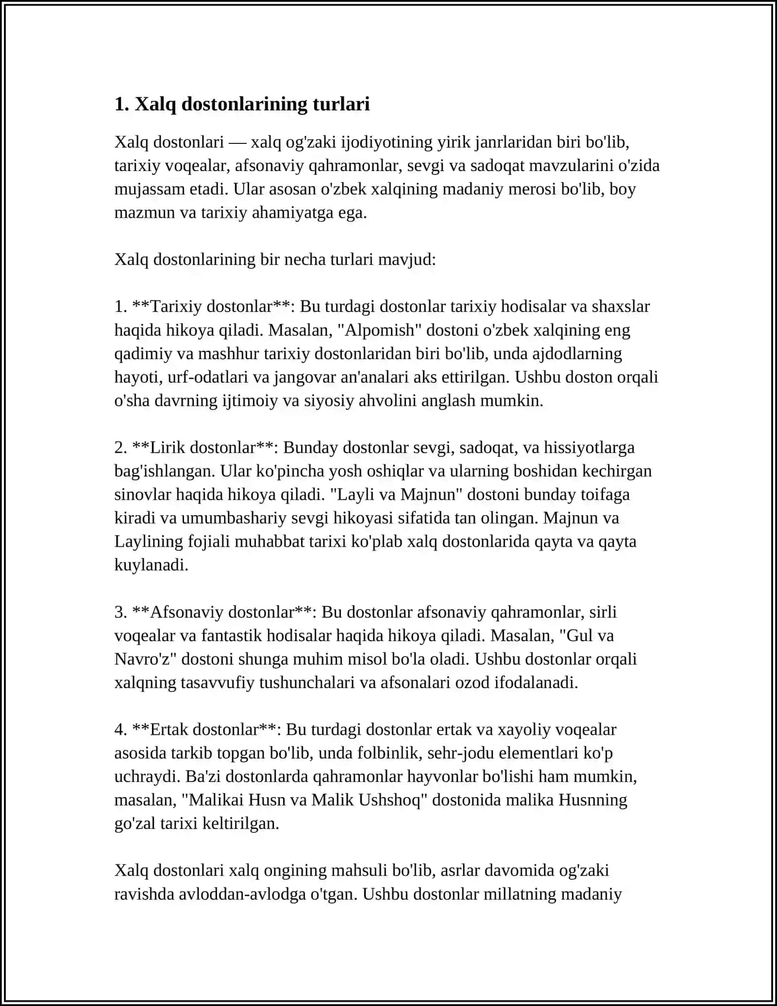 Xalq Dostonlarining Variantlari Haqida 3