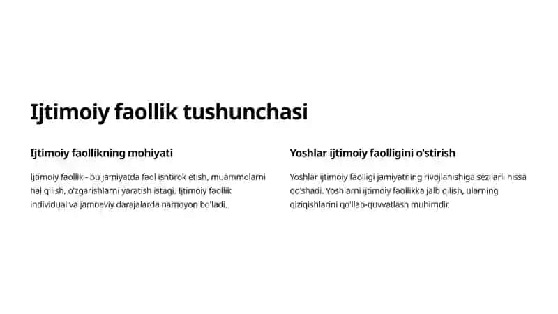 Ijtimoiy faollik tushunchasi 3
