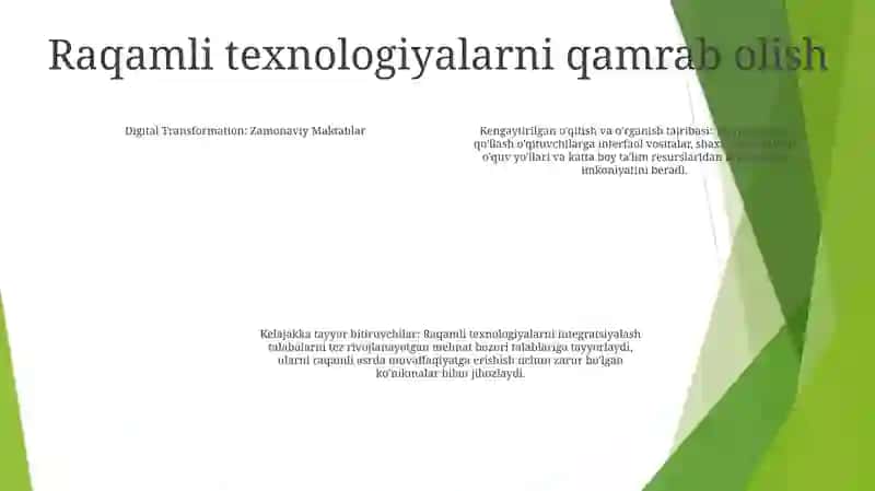 Zamonaviy Maktablar 3
