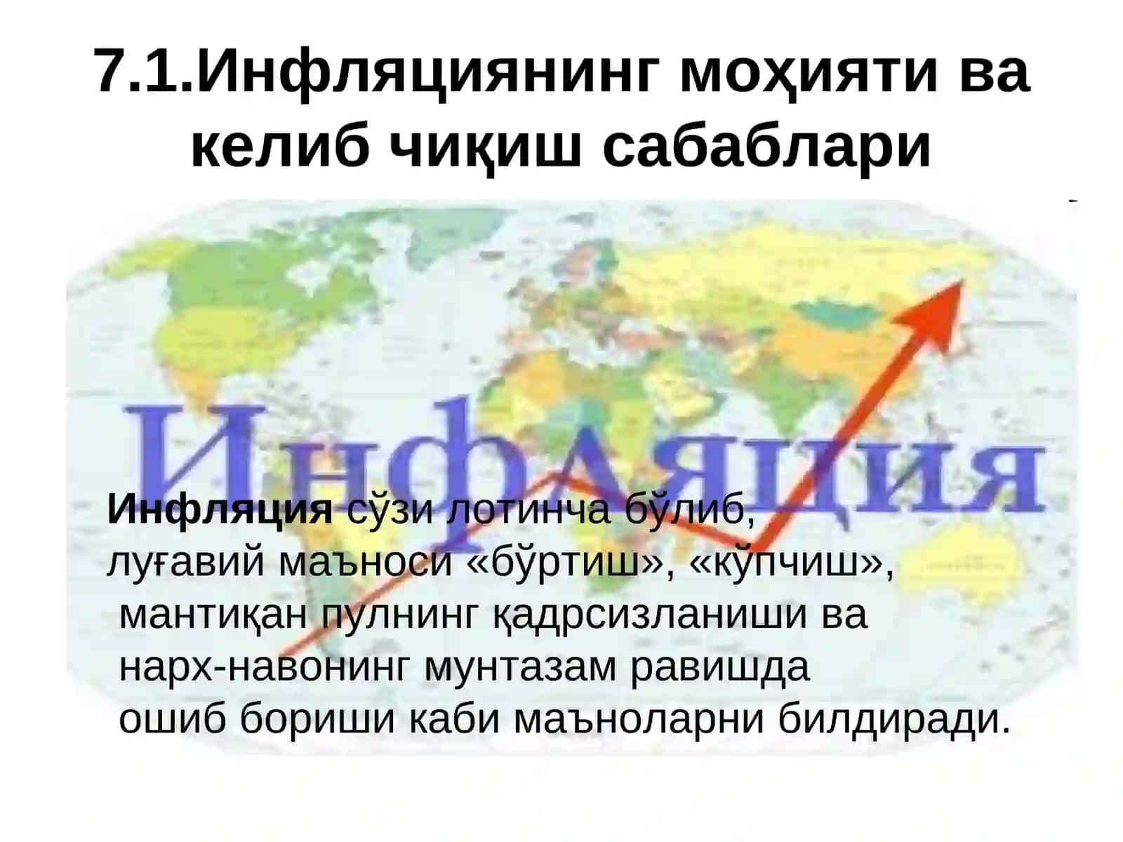 ИНФИЛЯЦИЯНИНГ МОҲИЯТИ ВА ОҚИБАТЛАРИ 3