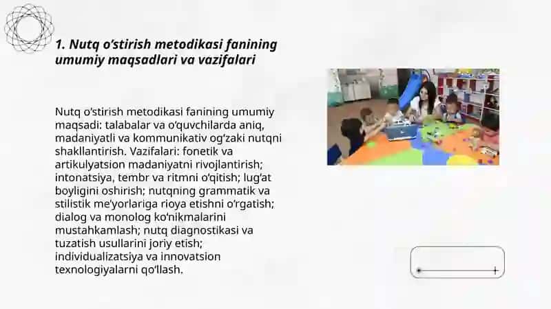 Nutq o’stirish metodikasi fanining maqsad va vazifalari 3