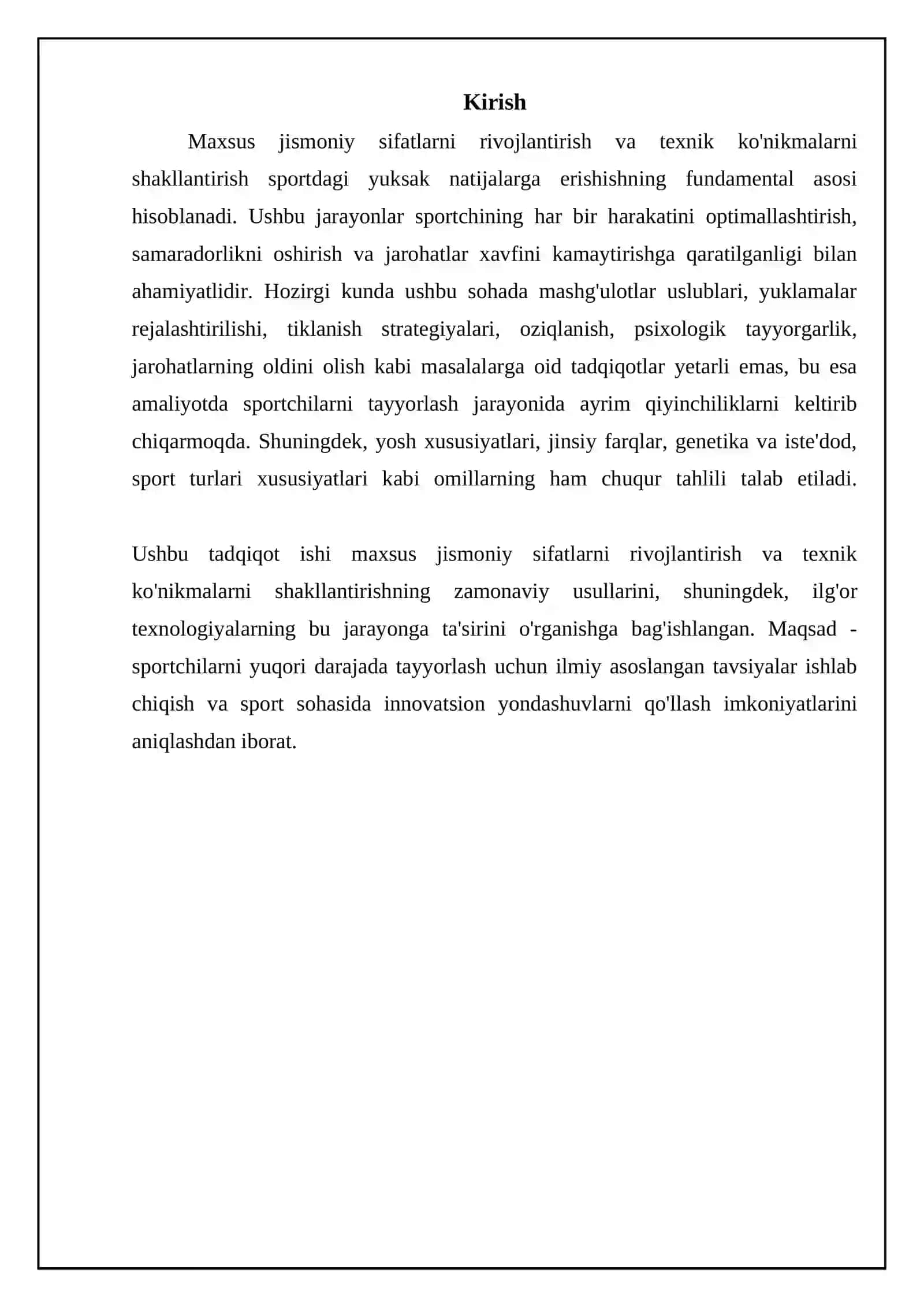 Maxsus jismoniy sifatlarni texnik konikmalar rivojlantirish 3