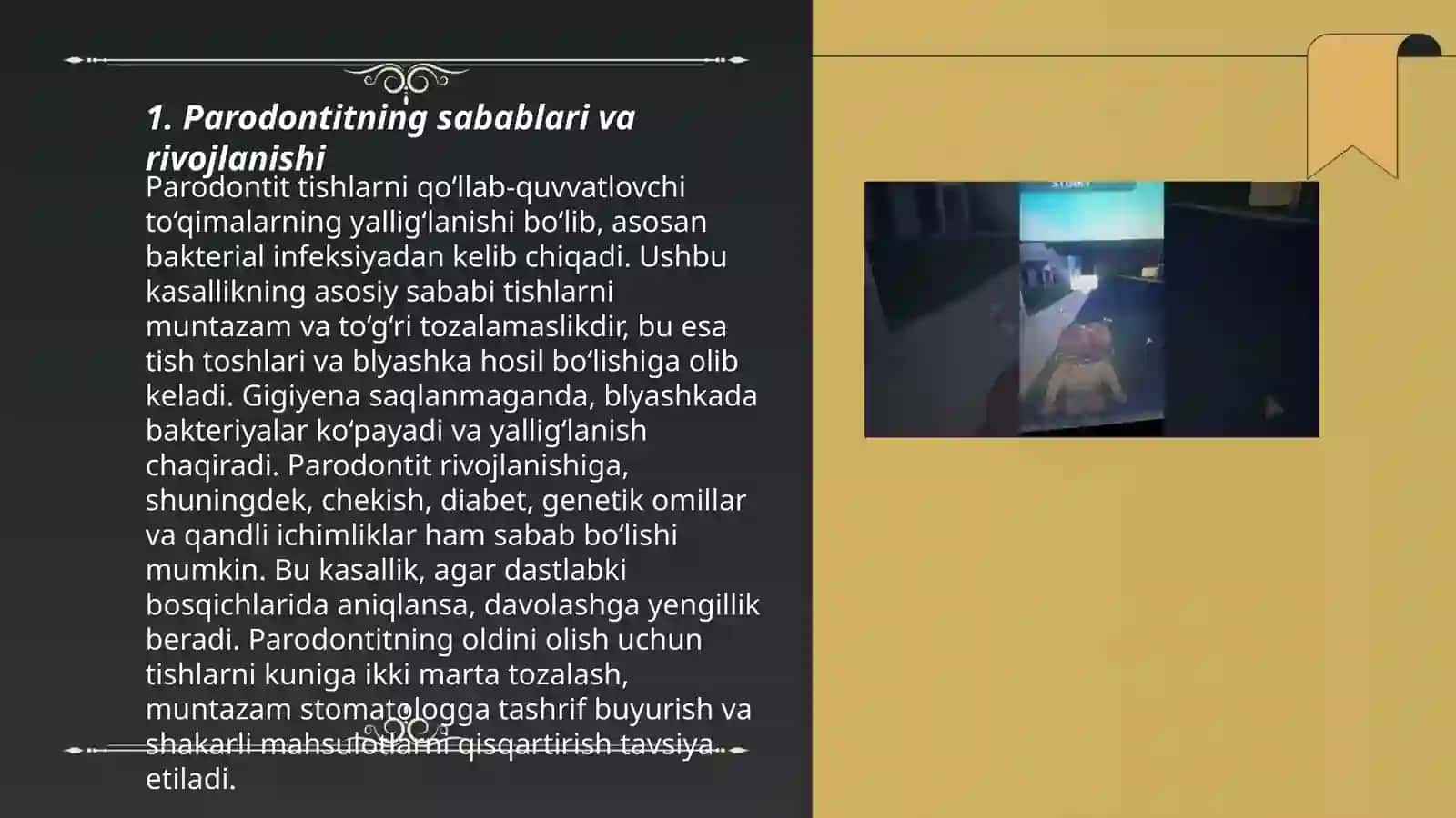 Paradontitni ortopedik va jarrohlik yo'li bilan davolash 3