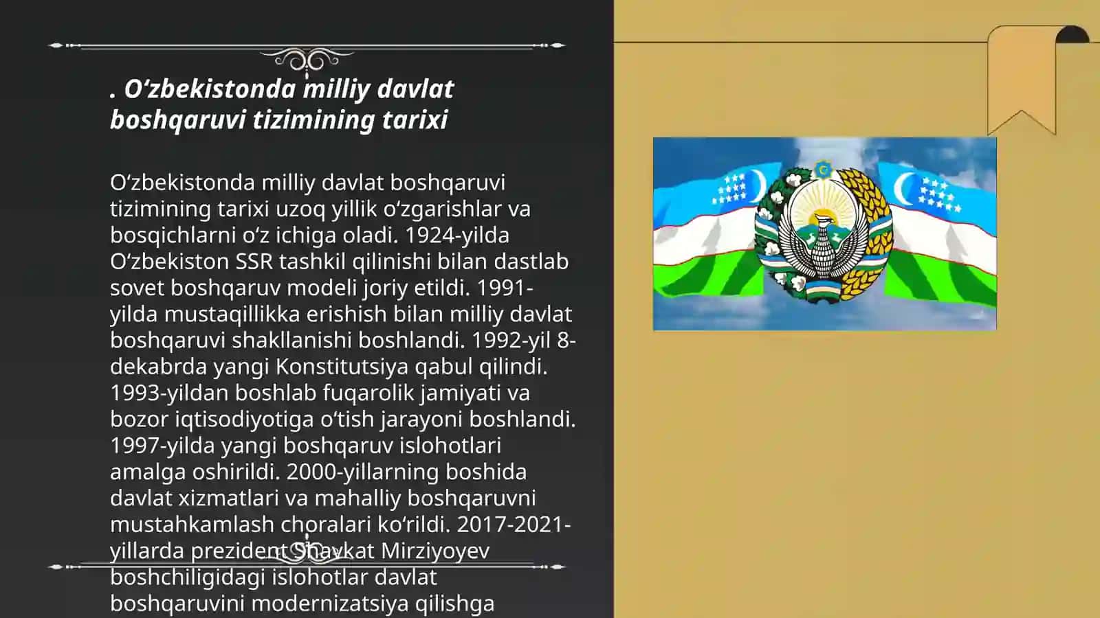 O'ZBEKISTONDA milliy davlat boshqaruvi tizimining shakillanishi 3