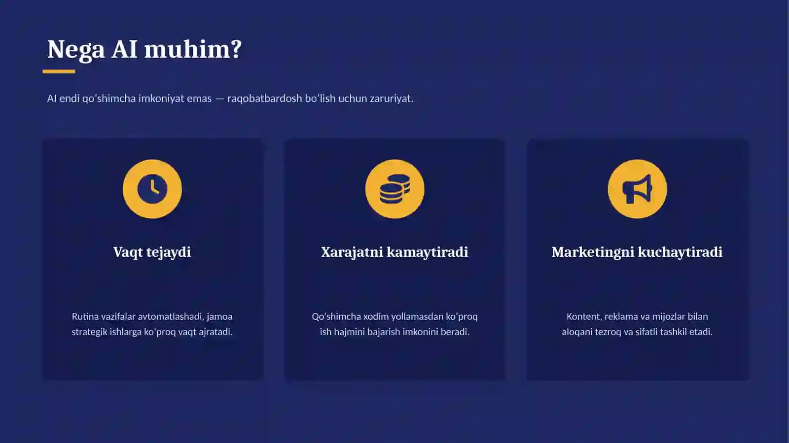 Biznes uchun foydali suniy intellektlar 3