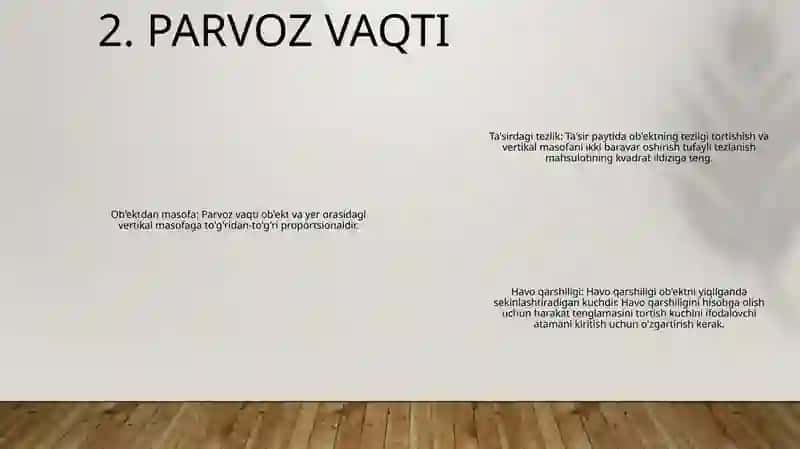 Yuqoriga Tik Otilgan Jism Harakati Va Oid Masala Tahlili 3