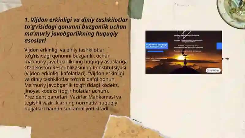 Vijdon erkinligi va diniy tashkilotlar toʻgʻrisidagi qonunni buzganlik uchun maʼmuriy javobgarlik 3