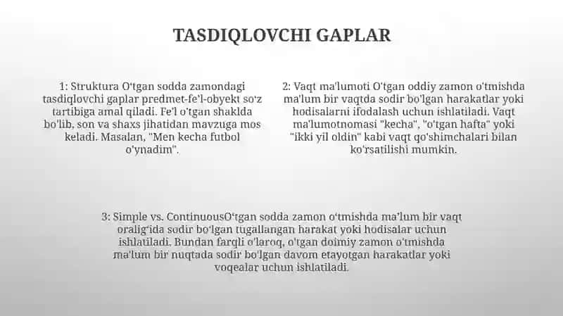 Past Simple 3